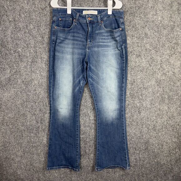 Levi's Totaling Shaping Jeans Womens Size 34 Blue Bootcut Stretch - Picture 1 of 9